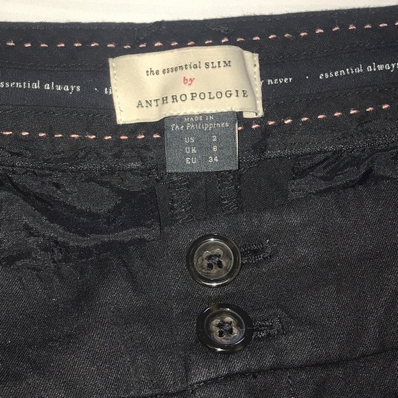 Anthropologie The essential slim pants Size 2 - Picture 3 of 3